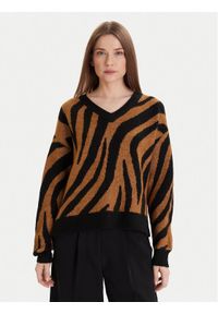 Vila Sweter Cilia 14094215 Czarny Standard Fit. Kolor: czarny. Materiał: syntetyk #1