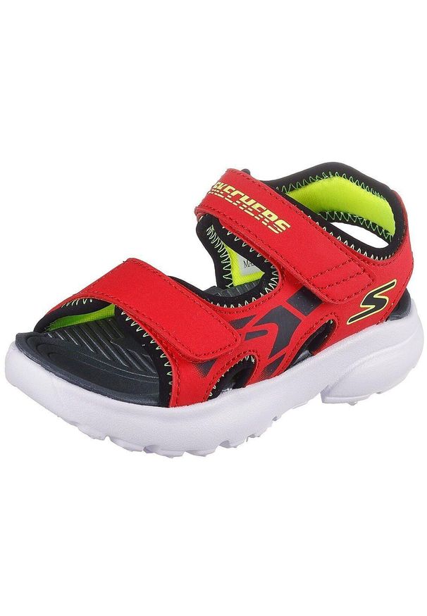 skechers - Sandały dla dzieci Skechers Razor Splash Aqua. Kolor: czerwony. Materiał: materiał. Styl: sportowy