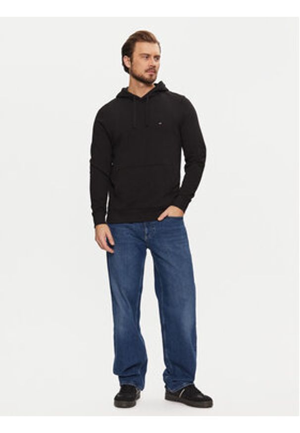 TOMMY HILFIGER - Tommy Hilfiger Bluza Essential MW0MW37235 Czarny Regular Fit. Kolor: czarny. Materiał: bawełna