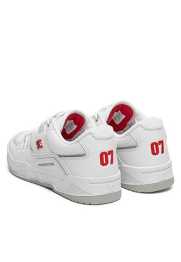DC Sneakersy CONSTRUCT ADYS100822-WR6 Biały. Kolor: biały. Materiał: skóra