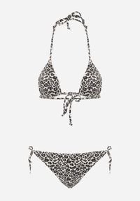 Renee - Panterkowe Bikini z Wiązaniem Biustonosz i Majtki Figi Sheira. Wzór: motyw zwierzęcy, nadruk #6