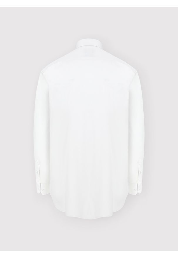 Pako Lorente - PAKO LORENTE - Biała koszula męska z długim rękawem. Kolor: biały. Materiał: bawełna, elastan. Długość rękawa: długi rękaw. Długość: długie