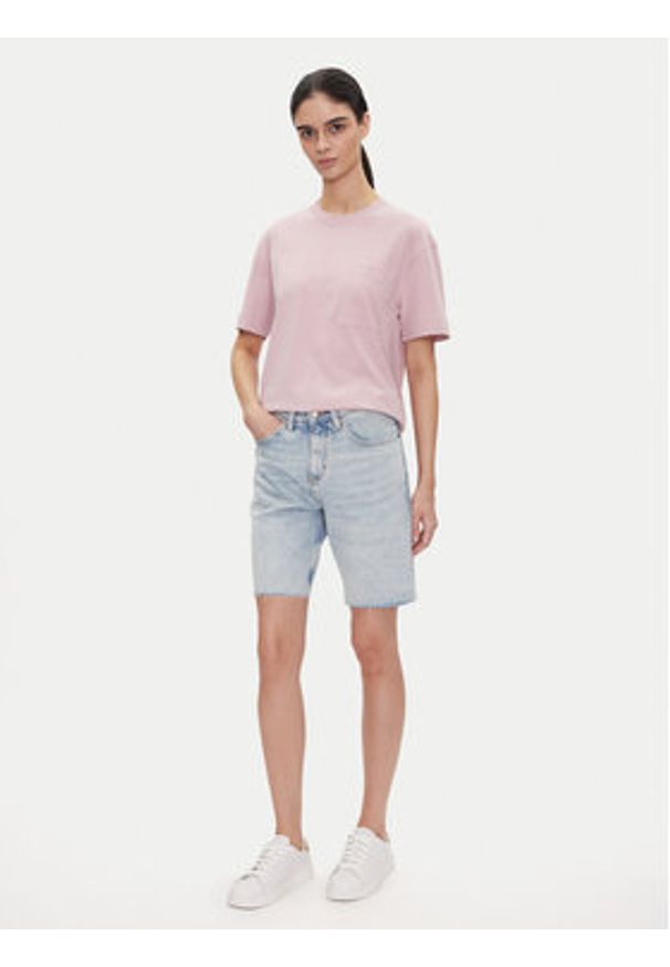 Lee Szorty jeansowe Rider 112363533 Niebieski Loose Fit. Kolor: niebieski. Materiał: bawełna