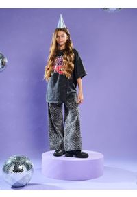 Sinsay - Bawełniana koszulka z efektem sprania - czarny. Kolor: czarny. Materiał: bawełna #1