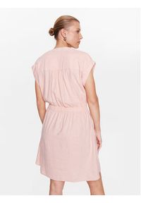 Moss Copenhagen Sukienka codzienna 17502 Różowy Basic Fit. Okazja: na co dzień. Kolor: różowy. Materiał: len. Typ sukienki: proste. Styl: casual #2