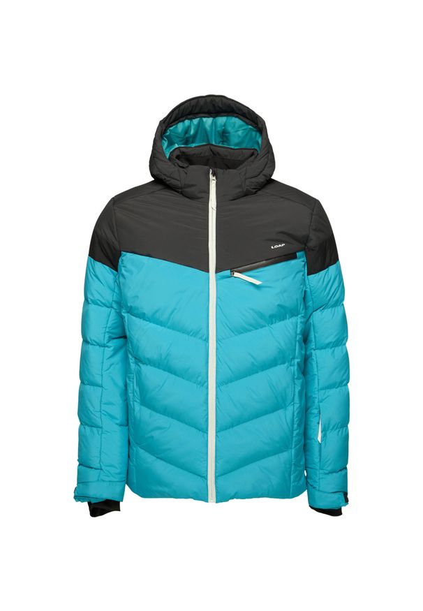 ZONE PERFECT - Kurtka narciarska męska LOAP Oridior niebieska 3XL - Wodoodporna. Kolor: wielokolorowy, niebieski, szary, czarny. Sezon: zima. Sport: narciarstwo