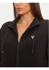 Guess Bluza V4BQ14 K7UW2 Czarny Regular Fit. Kolor: czarny. Materiał: wiskoza