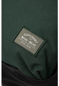 Superdry Plecak męski kolor zielony duży gładki. Kolor: zielony. Wzór: gładki