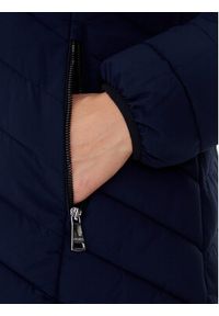 DKNY Płaszcz zimowy DLEMPN46 Granatowy Slim Fit. Kolor: niebieski. Materiał: syntetyk. Sezon: zima #5