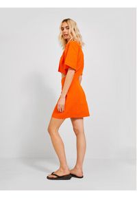 JJXX Sukienka koszulowa 12226608 Pomarańczowy Regular Fit. Kolor: pomarańczowy. Typ sukienki: koszulowe