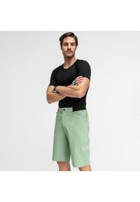 SIROKO - Krótkie spodenki rowerowe gravel męskie Thyme. Kolor: zielony. Materiał: mesh. Długość: krótkie. Sport: kolarstwo #2