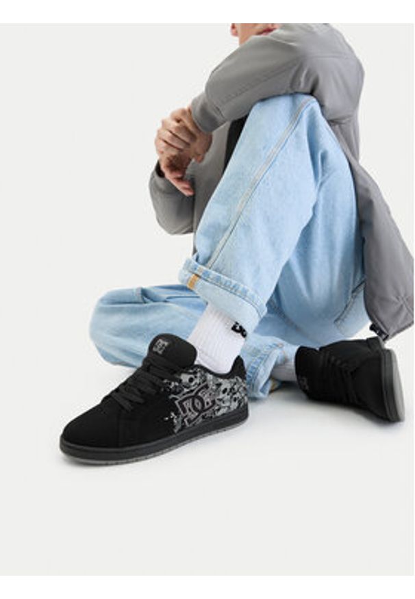 DC Shoes Sneakersy C-GAVELER ADYS100536-BDP Czarny. Kolor: czarny. Materiał: skóra, nubuk