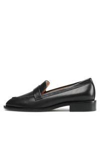 Stuart Weitzman Lordsy Palmer Sleek Loafer S5987 Czarny. Kolor: czarny. Materiał: skóra #6