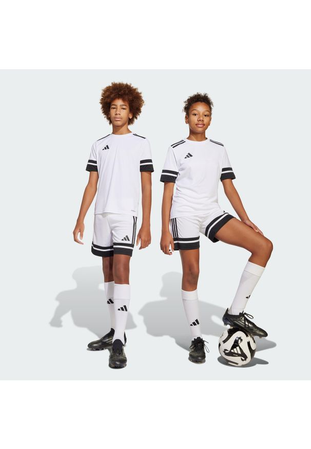 Adidas - Szorty Squadra 25 Kids. Kolor: wielokolorowy, biały, czarny. Sport: piłka nożna