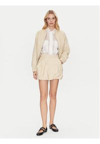 Munthe Spódnica skórzana Frauke 251121725105 Beżowy Regular Fit. Kolor: beżowy. Materiał: skóra #2