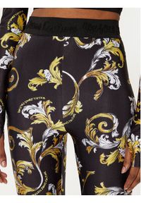 Versace Jeans Couture Legginsy 78HAC101 Czarny Slim Fit. Kolor: czarny. Materiał: syntetyk
