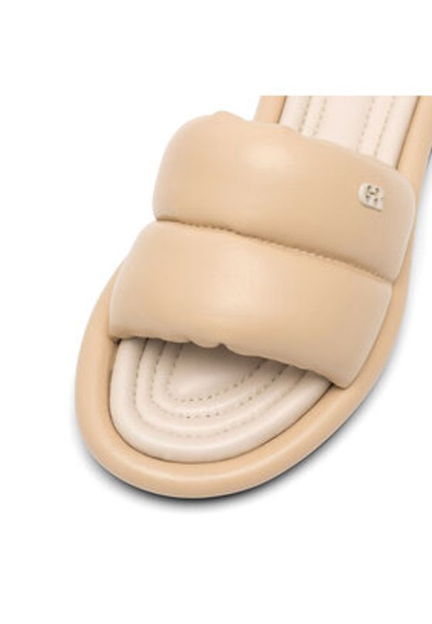 Gino Rossi Klapki ALMERIA-01 Beżowy. Kolor: beżowy. Materiał: skóra