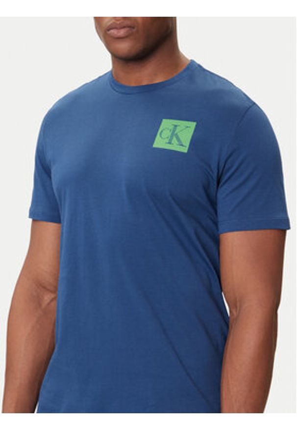 Calvin Klein Jeans T-Shirt Gradient Monogram LV04RC859G Niebieski Regular Fit. Kolor: niebieski. Materiał: bawełna. Wzór: gradientowy