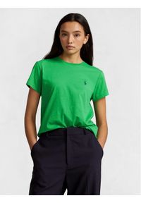 Polo Ralph Lauren T-Shirt New Rltpp 211898698020 Zielony Regular Fit. Typ kołnierza: polo. Kolor: zielony. Materiał: bawełna