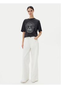 JDY T-Shirt Carla 15341561 Czarny Regular Fit. Kolor: czarny. Materiał: bawełna #4
