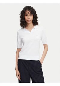 Beverly Hills Polo Club Polo P-SS26W-M550273 Biały Regular Fit. Typ kołnierza: polo. Kolor: biały. Materiał: bawełna #1