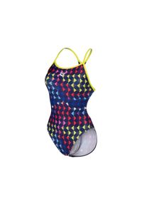 Strój kąpielowy jednoczęściowy damski Arena Women's Carnival. Kolor: czerwony, niebieski, wielokolorowy, żółty #1