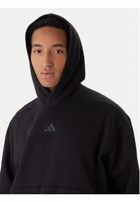 Adidas - adidas Bluza Power JZ6248 Czarny Oversize. Kolor: czarny. Materiał: bawełna #4