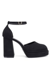 DeeZee Czółenka LW85478-6 Czarny. Kolor: czarny. Materiał: materiał, syntetyk