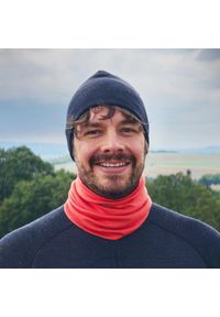WOOLONA - Czapka trekkingowa z 100% wełny merino. Kolor: szary. Materiał: wełna. Styl: sportowy