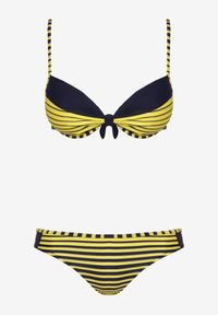Renee - Żółte Bikini Dwuczęściowe w Paski Biustonosz i Figi Wialisa. Kolor: żółty. Wzór: paski
