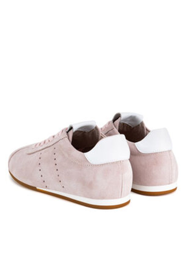 Gino Rossi Sneakersy AYA-110125 Różowy. Kolor: różowy. Materiał: skóra, zamsz