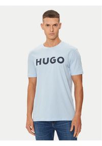 Hugo T-Shirt Dulivio 50467556 Niebieski Regular Fit. Kolor: niebieski. Materiał: bawełna