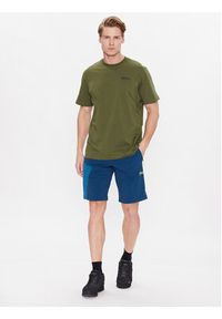 Jack Wolfskin T-Shirt Essential 1808382 Zielony Regular Fit. Kolor: zielony. Materiał: bawełna #5