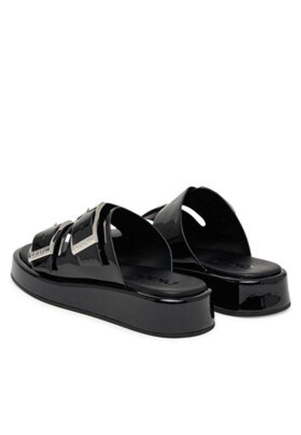DKNY Klapki Leocadia K1674345 Czarny. Kolor: czarny. Materiał: skóra