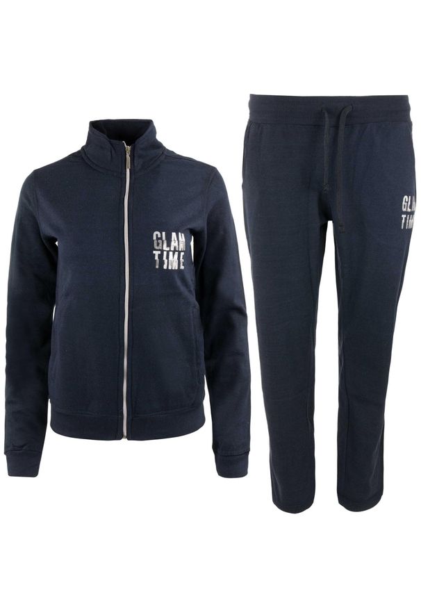 ZUMBA WEAR - Zestaw Damski ATHL. Silvy Nocny Niebieski 2XL - Stylowy i Oddychający. Kolor: niebieski. Materiał: dresówka, bawełna. Sport: turystyka piesza