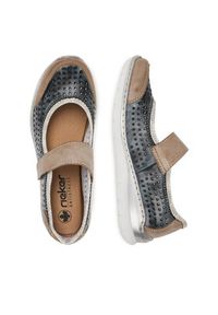 Rieker Półbuty L32B5-42 Granatowy. Kolor: niebieski. Materiał: materiał, syntetyk #3