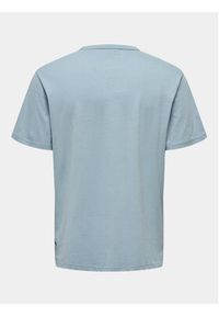 Only & Sons T-Shirt Smart 22026726 Niebieski Regular Fit. Kolor: niebieski. Materiał: bawełna