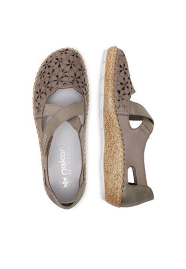 Rieker Półbuty CEO-44856-64 Beżowy. Kolor: beżowy. Materiał: skóra