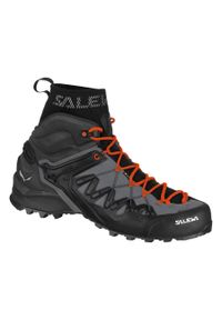 Buty Podejściowe Męskie Salewa Wildfiredge Mid Gtx. Kolor: wielokolorowy, czarny. Materiał: zamsz, materiał, syntetyk