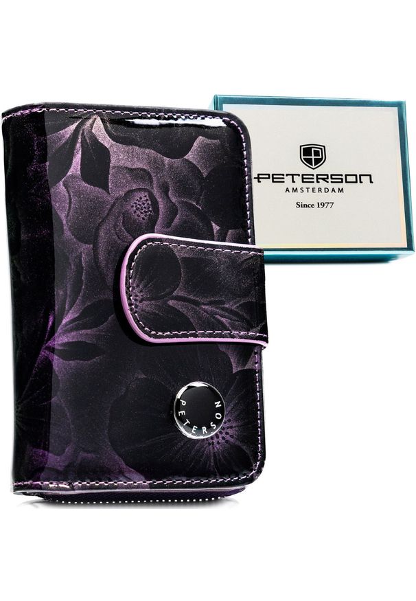Portfel damski Peterson PTN PS115-FDS fioletowy. Kolor: fioletowy