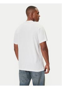 Versace Jeans Couture T-Shirt 79GAHT08 CJ00T Biały Regular Fit. Kolor: biały. Materiał: bawełna #4
