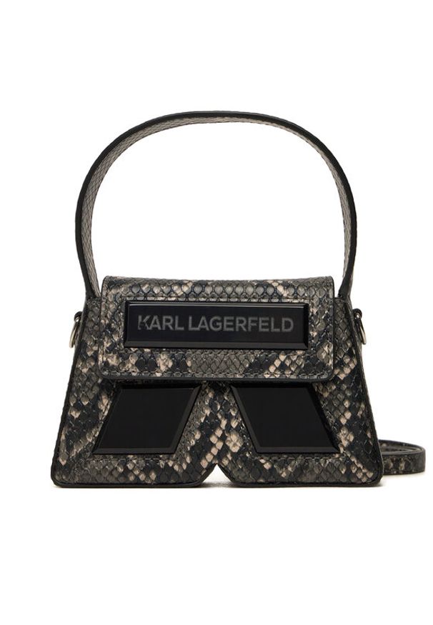 Karl Lagerfeld - KARL LAGERFELD Torebka 246W3293 Szary. Kolor: szary. Materiał: skórzane