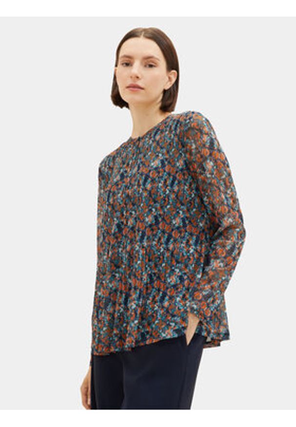 Tom Tailor Bluzka 1038729 Kolorowy Regular Fit. Materiał: syntetyk. Wzór: kolorowy