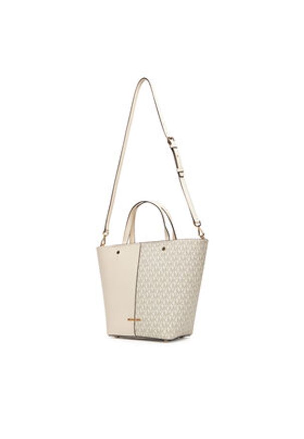 MICHAEL Michael Kors Torebka Flora 30T5GFFT2B Beżowy. Kolor: beżowy. Materiał: skórzane