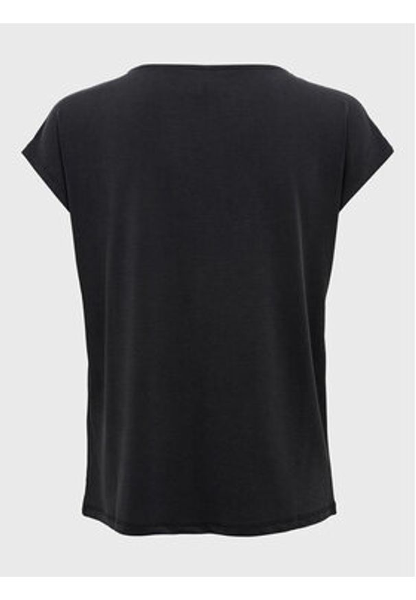 only - ONLY T-Shirt Free 15287041 Czarny Regular Fit. Kolor: czarny. Materiał: syntetyk