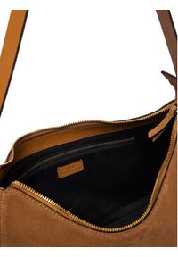 TOMMY HILFIGER - Tommy Hilfiger Torebka Th Statement Shoulder Bag Suede AW0AW18824 Brązowy. Kolor: brązowy. Materiał: skórzane, zamszowe #3