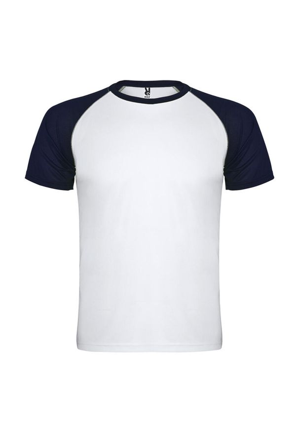 ROLY - Koszulka Sportowa Z Krótkim Rękawem Unisex Dla Dorosłych Indianapolis. Kolor: niebieski, wielokolorowy, biały. Długość rękawa: krótki rękaw. Długość: krótkie. Sport: turystyka piesza