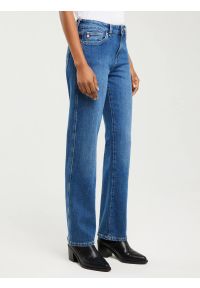 Big-Star - Jeansy damskie z prostą nogawką niebieskie Myrra 313. Okazja: na co dzień. Kolor: niebieski. Styl: sportowy, casual #3