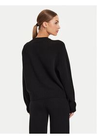 Weekend Max Mara Sweter Gabbia 24253661 Czarny Relaxed Fit. Kolor: czarny. Materiał: wełna #9
