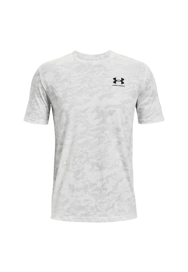 Koszulka treningowa męska Under Armour Abc Camo SS. Kolor: biały, szary, wielokolorowy. Długość rękawa: krótki rękaw. Długość: krótkie. Sport: bieganie